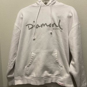 diamond supply co white hoodie